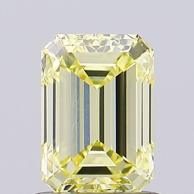Loose Diamond - EMERALD 1.1ct Fancy Intense Yellow VVS2: Loose Diamond - EMERALD 1.1ct Fancy Intense Yellow VVS2 Source: This is a real non-mined Diamond that has been grown in a lab Shape: EMERALD Carats: 1.1 Color: Fancy Intense Yellow Certification: NONE