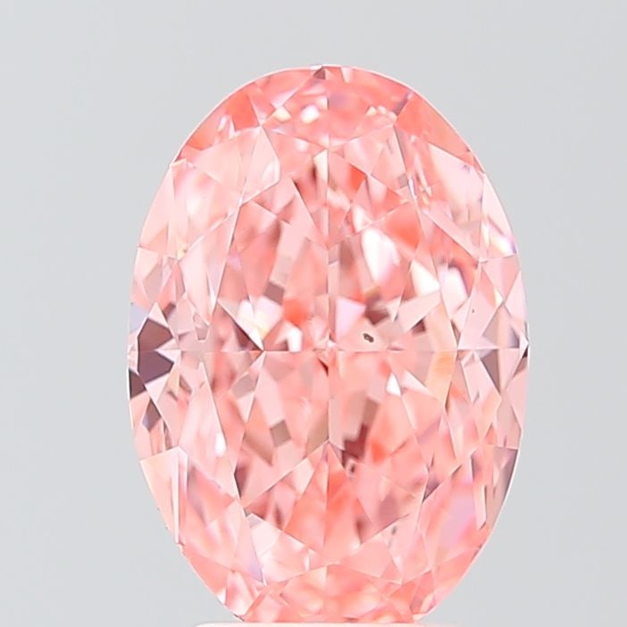 Loose Diamond - OVAL 3.79ct Fancy Vivid Pink VS1: Loose Diamond - OVAL 3.79ct Fancy Vivid Pink VS1 Source: This is a real non-mined Diamond that has been grown in a lab Shape: OVAL Carats: 3.79 Color: Fancy Vivid Pink Certification: IGI Video: