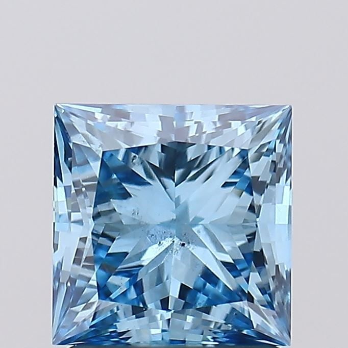 Loose Diamond - PRINCESS 1.5ct Fancy Vivid Blue SI1: Loose Diamond - PRINCESS 1.5ct Fancy Vivid Blue SI1 Source: This is a real non-mined Diamond that has been grown in a lab Shape: PRINCESS Carats: 1.5 Color: Fancy Vivid Blue Certification: IGI Video: