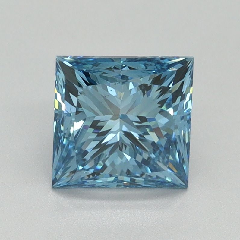 Loose Diamond - PRINCESS 1.51ct Fancy Vivid Blue VS2: Loose Diamond - PRINCESS 1.51ct Fancy Vivid Blue VS2 Source: This is a real non-mined Diamond that has been grown in a lab Shape: PRINCESS Carats: 1.51 Color: Fancy Vivid Blue Certification: IGI