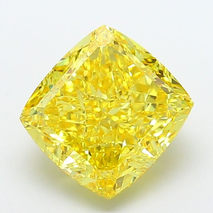 Loose Diamond - CUSHION MODIFIED 8.31ct Fancy Vivid Yellow VS1: Loose Diamond - CUSHION MODIFIED 8.31ct Fancy Vivid Yellow VS1 Source: This is a real non-mined Diamond that has been grown in a lab Shape: CUSHION MODIFIED Carats: 8.31 Color: Fancy Vivid Yellow Cert