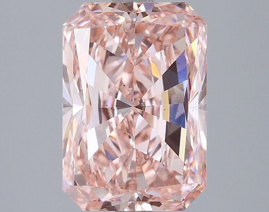 Loose Diamond - RADIANT 3.01ct Fancy Vivid Pink VS2: Loose Diamond - RADIANT 3.01ct Fancy Vivid Pink VS2 Source: This is a real non-mined Diamond that has been grown in a lab Shape: RADIANT Carats: 3.01 Color: Fancy Vivid Pink Certification: IGI Video: