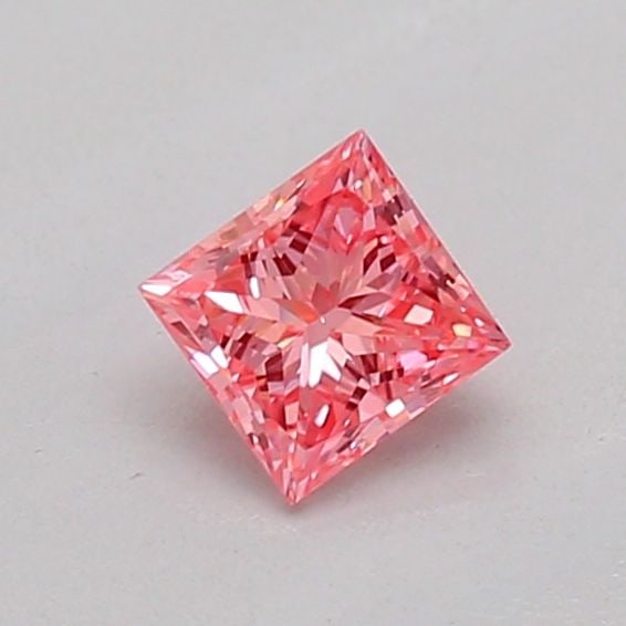 Loose Diamond - PRINCESS 0.21ct Fancy Vivid Pink VS1: Loose Diamond - PRINCESS 0.21ct Fancy Vivid Pink VS1 Source: This is a real non-mined Diamond that has been grown in a lab Shape: PRINCESS Carats: 0.21 Color: Fancy Vivid Pink Certification: IGI Video