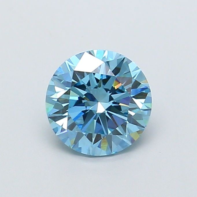Loose Diamond - ROUND 1.37ct Fancy Vivid Blue VVS2: Loose Diamond - ROUND 1.37ct Fancy Vivid Blue VVS2 Source: This is a real non-mined Diamond that has been grown in a lab Shape: ROUND Carats: 1.37 Color: Fancy Vivid Blue Certification: IGI Video: