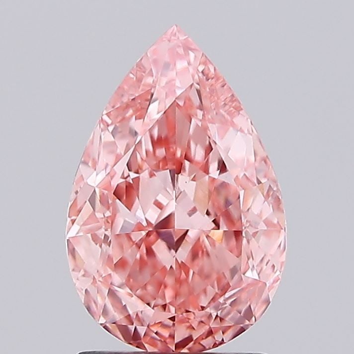 Loose Diamond - PEAR 2.1ct Fancy Vivid Pink VVS2: Loose Diamond - PEAR 2.1ct Fancy Vivid Pink VVS2 Source: This is a real non-mined Diamond that has been grown in a lab Shape: PEAR Carats: 2.1 Color: Fancy Vivid Pink Certification: IGI Video:
