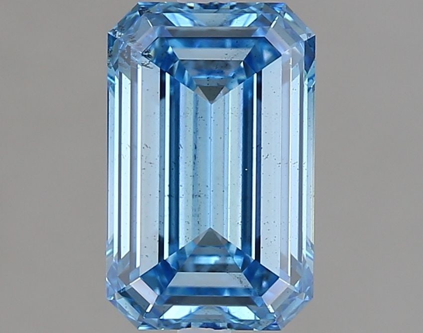 Loose Diamond - EMERALD 1.51ct Fancy Intense Blue SI1: Loose Diamond - EMERALD 1.51ct Fancy Intense Blue SI1 Source: This is a real non-mined Diamond that has been grown in a lab Shape: EMERALD Carats: 1.51 Color: Fancy Intense Blue Certification: IGI Vid