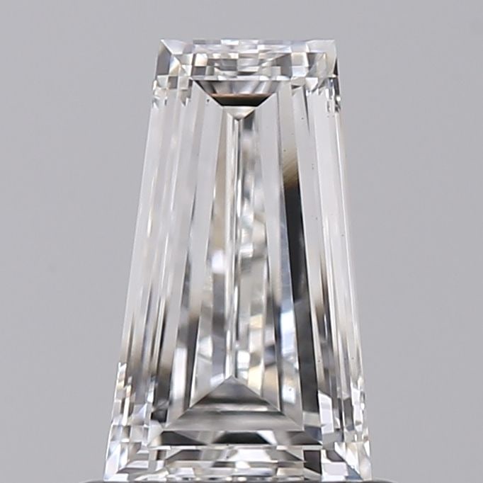 Loose Diamond - TAPERED BAGUETTE 0.81ct F VS1: Loose Diamond - TAPERED BAGUETTE 0.81ct F VS1 Source: This is a real non-mined Diamond that has been grown in a lab Shape: TAPERED BAGUETTE Carats: 0.81 Color: F Clarity: VS1 Certification: NONE Video