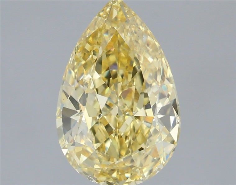 Loose Diamond - PEAR 2.09ct Fancy Vivid Yellow VS1: Loose Diamond - PEAR 2.09ct Fancy Vivid Yellow VS1 Source: This is a real non-mined Diamond that has been grown in a lab Shape: PEAR Carats: 2.09 Color: Fancy Vivid Yellow Certification: IGI Video: