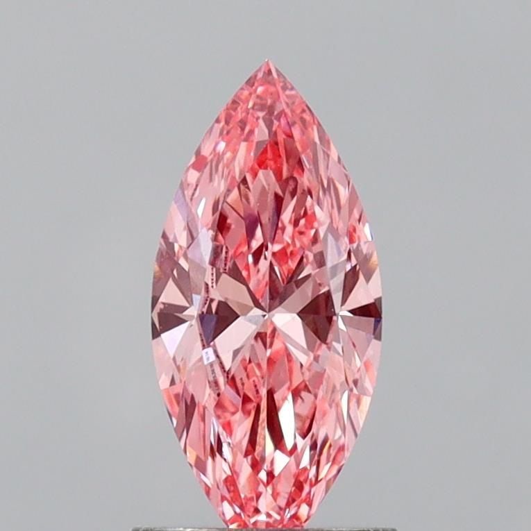 Loose Diamond - MARQUISE 1.05ct Fancy Vivid Pink VS1: Loose Diamond - MARQUISE 1.05ct Fancy Vivid Pink VS1 Source: This is a real non-mined Diamond that has been grown in a lab Shape: MARQUISE Carats: 1.05 Color: Fancy Vivid Pink Certification: IGI PLEAS
