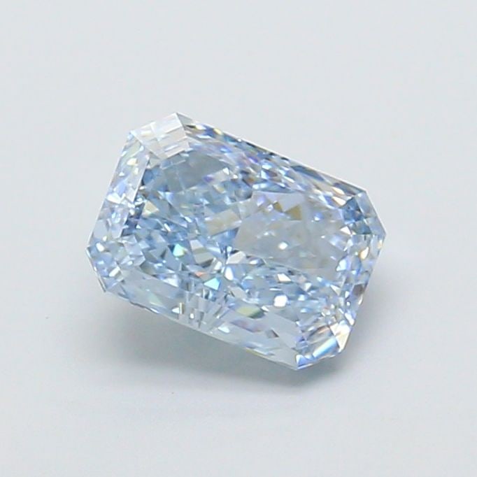 Loose Diamond - RADIANT 1.38ct Fancy Intense Blue VVS2: Loose Diamond - RADIANT 1.38ct Fancy Intense Blue VVS2 Source: This is a real non-mined Diamond that has been grown in a lab Shape: RADIANT Carats: 1.38 Color: Fancy Intense Blue Certification: IGI Vi