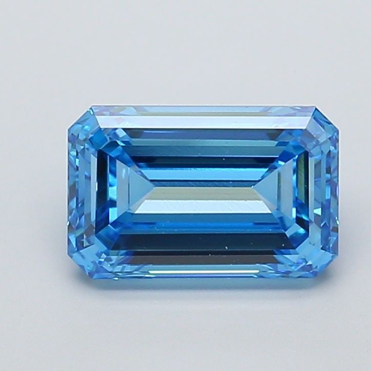 Loose Diamond - EMERALD 3.06ct Fancy Vivid Blue VS1: Loose Diamond - EMERALD 3.06ct Fancy Vivid Blue VS1 Source: This is a real non-mined Diamond that has been grown in a lab Shape: EMERALD Carats: 3.06 Color: Fancy Vivid Blue Certification: IGI Video: