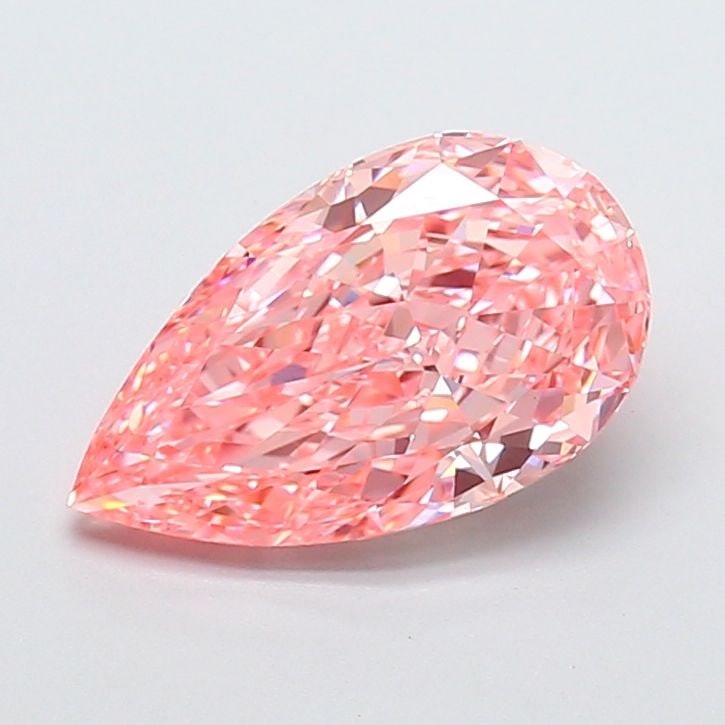 Loose Diamond - PEAR 3.35ct Fancy Vivid Pink VVS2: Loose Diamond - PEAR 3.35ct Fancy Vivid Pink VVS2 Source: This is a real non-mined Diamond that has been grown in a lab Shape: PEAR Carats: 3.35 Color: Fancy Vivid Pink Certification: IGI Video: