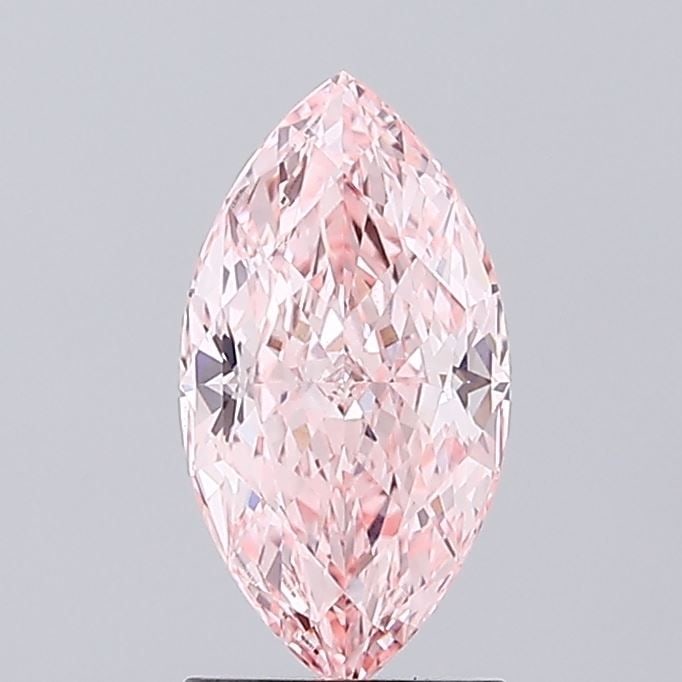 Loose Diamond - MARQUISE 1.61ct Fancy Vivid Pink VVS2: Loose Diamond - MARQUISE 1.61ct Fancy Vivid Pink VVS2 Source: This is a real non-mined Diamond that has been grown in a lab Shape: MARQUISE Carats: 1.61 Color: Fancy Vivid Pink Certification: IGI Vide