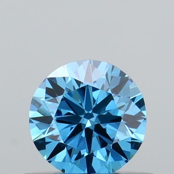 Loose Diamond - ROUND 0.42ct Fancy Vivid Blue VS1: Loose Diamond - ROUND 0.42ct Fancy Vivid Blue VS1 Source: This is a real non-mined Diamond that has been grown in a lab Shape: ROUND Carats: 0.42 Color: Fancy Vivid Blue Certification: IGI Video: