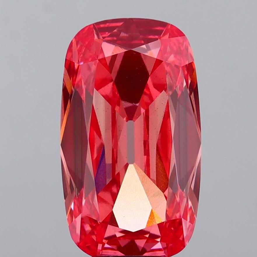 Loose Diamond - CUSHION BRILLIANT 6.03ct Fancy Vivid Pink VS2: Loose Diamond - CUSHION BRILLIANT 6.03ct Fancy Vivid Pink VS2 Source: This is a real non-mined Diamond that has been grown in a lab Shape: CUSHION BRILLIANT Carats: 6.03 Color: Fancy Vivid Pink Certif