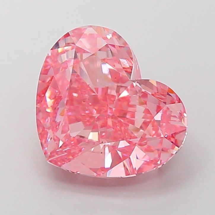 Loose Diamond - HEART 10.12ct Fancy Vivid Pink VS1: Loose Diamond - HEART 10.12ct Fancy Vivid Pink VS1 Source: This is a real non-mined Diamond that has been grown in a lab Shape: HEART Carats: 10.12 Color: Fancy Vivid Pink Certification: IGI Video: