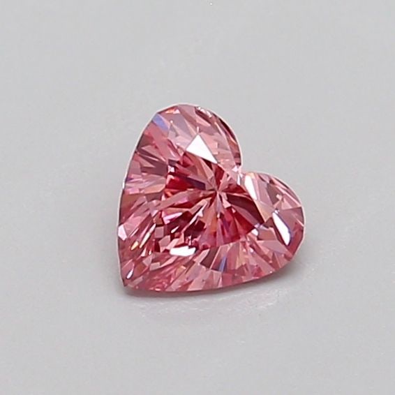 Loose Diamond - HEART 0.31ct Fancy Vivid Pink VS2: Loose Diamond - HEART 0.31ct Fancy Vivid Pink VS2 Source: This is a real non-mined Diamond that has been grown in a lab Shape: HEART Carats: 0.31 Color: Fancy Vivid Pink Certification: IGI Video: