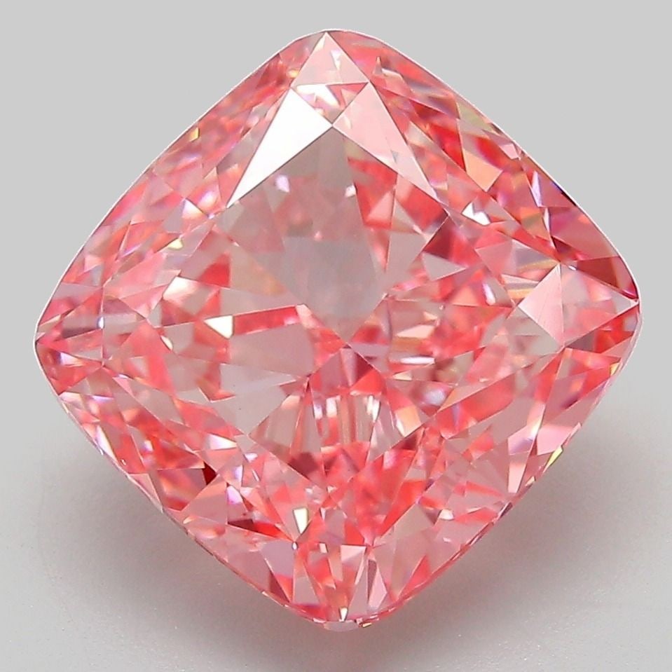 Loose Diamond - CUSHION MODIFIED 6.53ct Fancy Vivid Pink VVS2: Loose Diamond - CUSHION MODIFIED 6.53ct Fancy Vivid Pink VVS2 Source: This is a real non-mined Diamond that has been grown in a lab Shape: CUSHION MODIFIED Carats: 6.53 Color: Fancy Vivid Pink Certifi