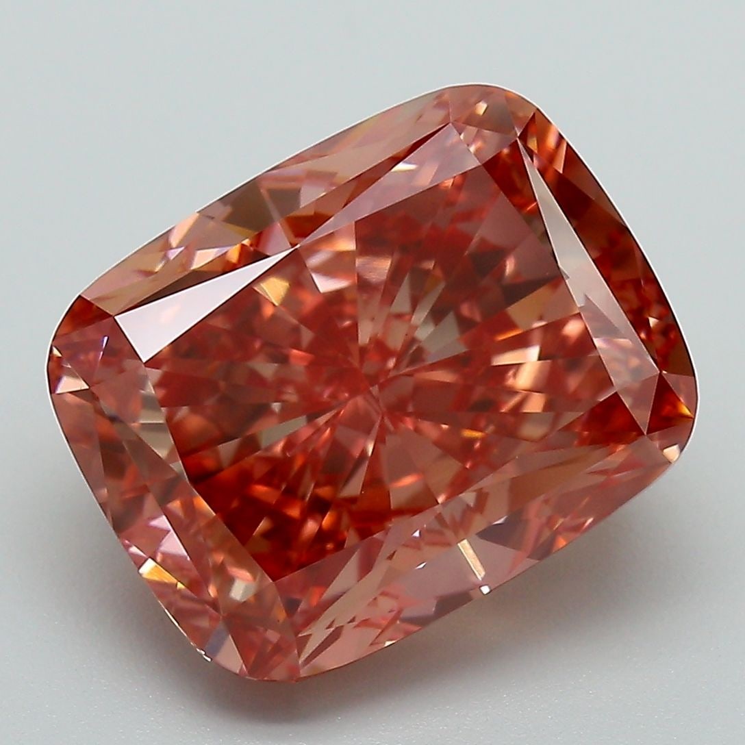 Loose Diamond - CUSHION MODIFIED 7.38ct Fancy Vivid Pink VVS2 (1 of 1)