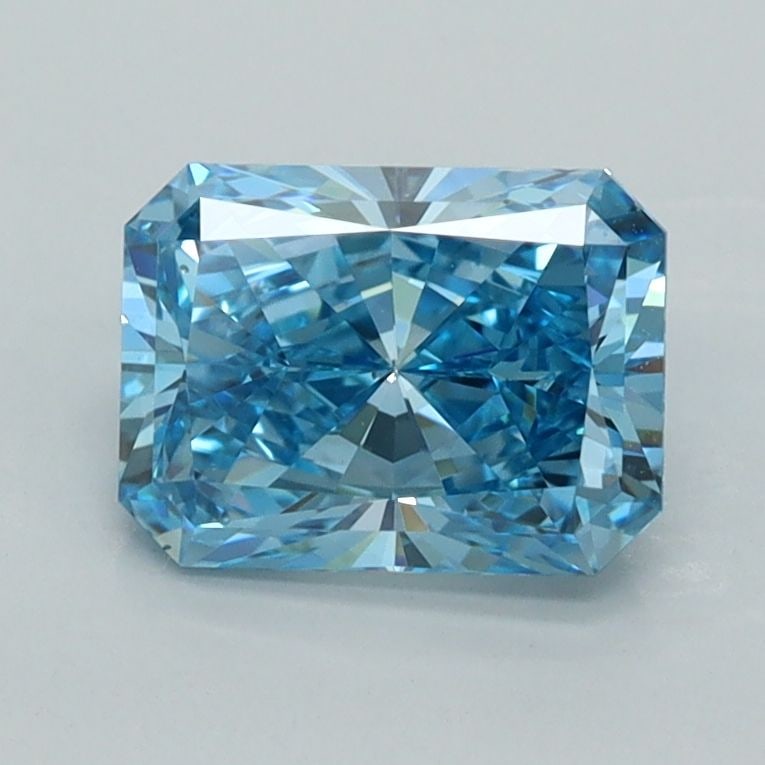 Loose Diamond - RADIANT 1.4ct Fancy Vivid Blue VS1: Loose Diamond - RADIANT 1.4ct Fancy Vivid Blue VS1 Source: This is a real non-mined Diamond that has been grown in a lab Shape: RADIANT Carats: 1.4 Color: Fancy Vivid Blue Certification: IGI Video: