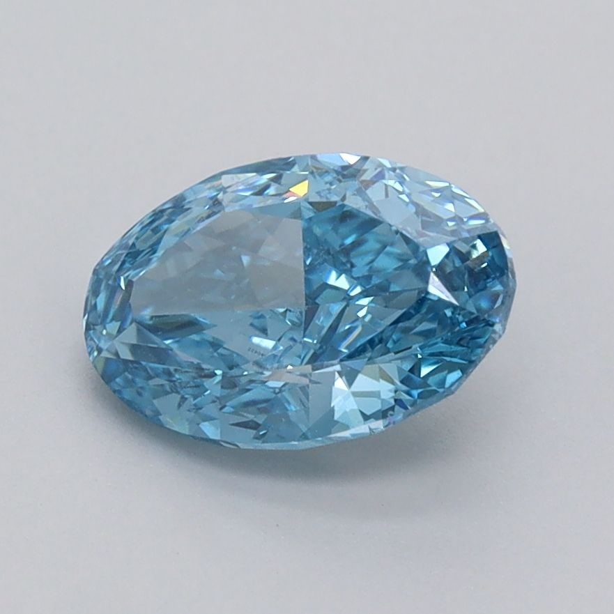 Loose Diamond - OVAL 1.53ct Fancy Vivid Blue VS1: Loose Diamond - OVAL 1.53ct Fancy Vivid Blue VS1 Source: This is a real non-mined Diamond that has been grown in a lab Shape: OVAL Carats: 1.53 Color: Fancy Vivid Blue Certification: IGI Video: