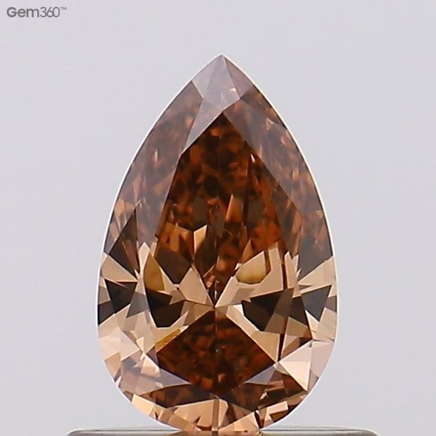 Loose Diamond - PEAR 0.39ct Fancy Brown VVS2: Loose Diamond - PEAR 0.39ct Fancy Brown VVS2 Source: This is a real non-mined Diamond that has been grown in a lab Shape: PEAR Carats: 0.39 Color: Fancy Brown Certification: NONE Video: