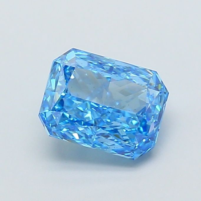 Loose Diamond - RADIANT 2.07ct Fancy Vivid Blue VS2: Loose Diamond - RADIANT 2.07ct Fancy Vivid Blue VS2 Source: This is a real non-mined Diamond that has been grown in a lab Shape: RADIANT Carats: 2.07 Color: Fancy Vivid Blue Certification: IGI Video: