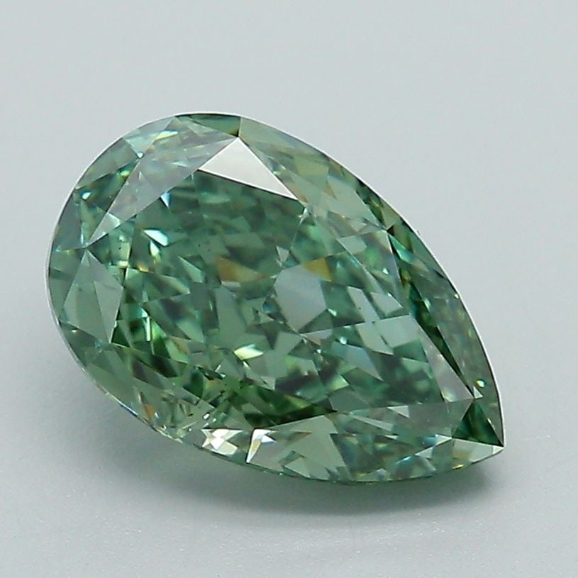 Loose Diamond - PEAR 2.12ct Fancy Vivid Green VS2 (1 of 1)