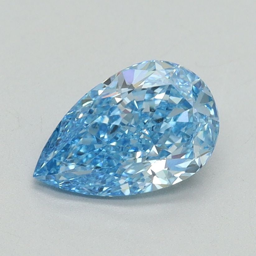 Loose Diamond - PEAR 1.03ct Fancy Vivid Blue VVS2: Loose Diamond - PEAR 1.03ct Fancy Vivid Blue VVS2 Source: This is a real non-mined Diamond that has been grown in a lab Shape: PEAR Carats: 1.03 Color: Fancy Vivid Blue Certification: IGI Video: