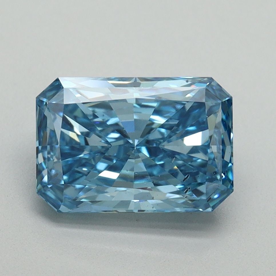 Loose Diamond - RADIANT 2.05ct Fancy Vivid Blue VS2: Loose Diamond - RADIANT 2.05ct Fancy Vivid Blue VS2 Source: This is a real non-mined Diamond that has been grown in a lab Shape: RADIANT Carats: 2.05 Color: Fancy Vivid Blue Certification: IGI Video: