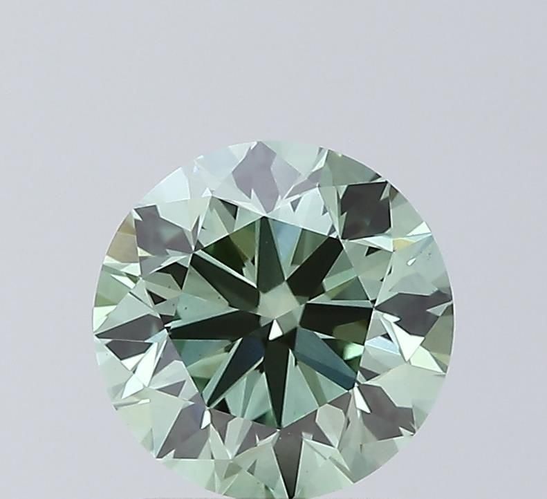 Loose Diamond - ROUND 2.02ct Fancy Vivid Green VS1: Loose Diamond - ROUND 2.02ct Fancy Vivid Green VS1 Source: This is a real non-mined Diamond that has been grown in a lab Shape: ROUND Carats: 2.02 Color: Fancy Vivid Green Certification: IGI Video:
