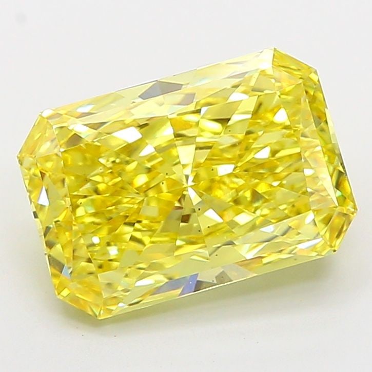 Loose Diamond - RADIANT 4.08ct Fancy Vivid Yellow VS2: Loose Diamond - RADIANT 4.08ct Fancy Vivid Yellow VS2 Source: This is a real non-mined Diamond that has been grown in a lab Shape: RADIANT Carats: 4.08 Color: Fancy Vivid Yellow Certification: IGI Vid