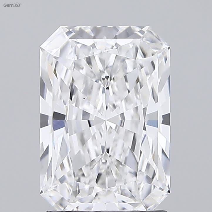 Loose Diamond - RADIANT 1.84ct E VS2: Loose Diamond - RADIANT 1.84ct E VS2 Source: This is a real non-mined Diamond that has been grown in a lab Shape: RADIANT Carats: 1.84 Color: E Clarity: VS2 Certification: GIA Video: