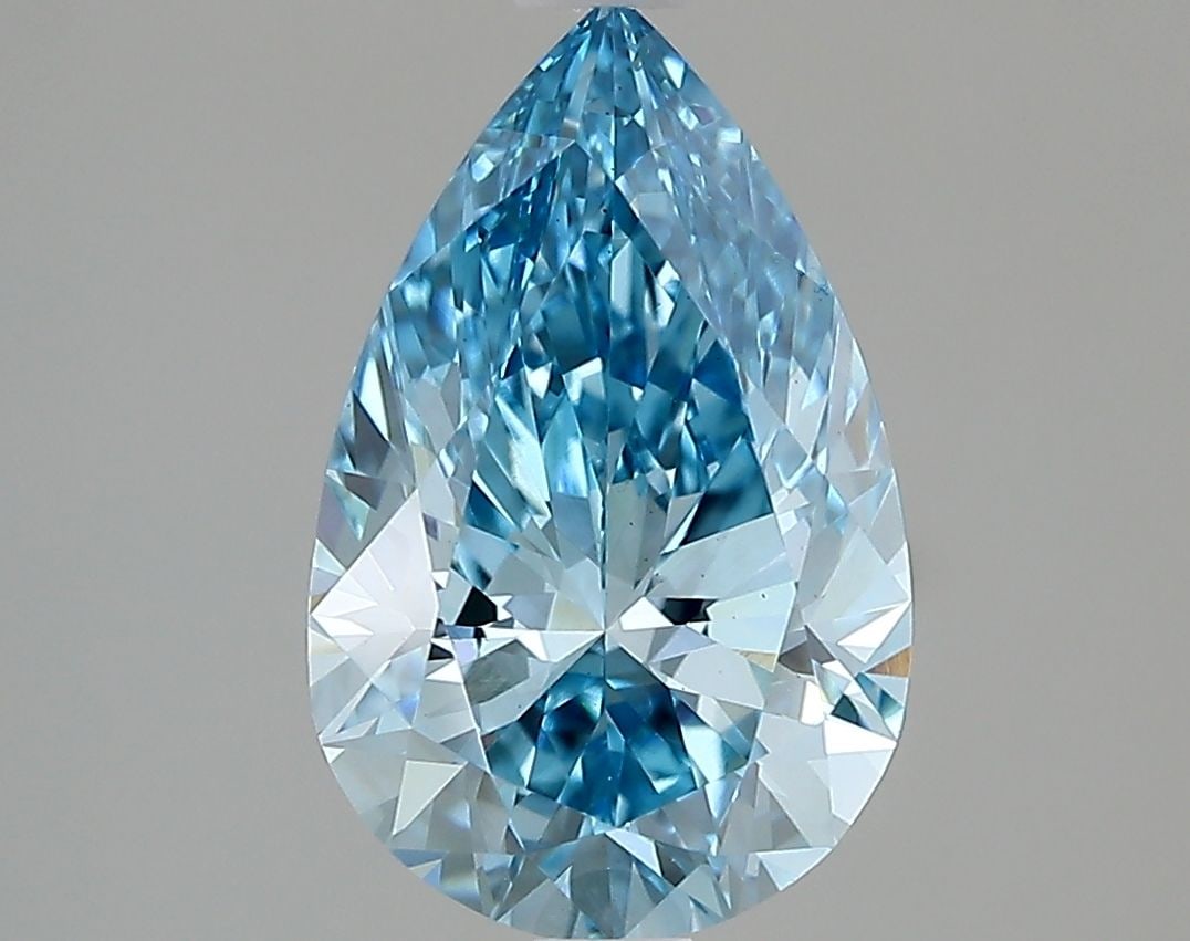 Loose Diamond - PEAR 1.99ct Fancy Vivid Blue VS1: Loose Diamond - PEAR 1.99ct Fancy Vivid Blue VS1 Source: This is a real non-mined Diamond that has been grown in a lab Shape: PEAR Carats: 1.99 Color: Fancy Vivid Blue Certification: IGI Video: