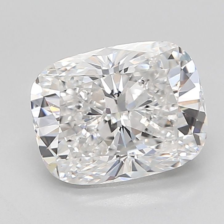 Loose Diamond - CUSHION MODIFIED 2.53ct D VS1: Loose Diamond - CUSHION MODIFIED 2.53ct D VS1 Source: This is a real non-mined Diamond that has been grown in a lab Shape: CUSHION MODIFIED Carats: 2.53 Color: D Clarity: VS1 Certification: IGI Video: