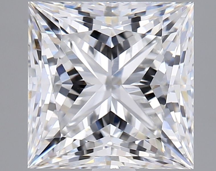 Loose Diamond - PRINCESS 2.56ct E VVS2: Loose Diamond - PRINCESS 2.56ct E VVS2 Source: This is a real non-mined Diamond that has been grown in a lab Shape: PRINCESS Carats: 2.56 Color: E Clarity: VVS2 Certification: IGI Video: