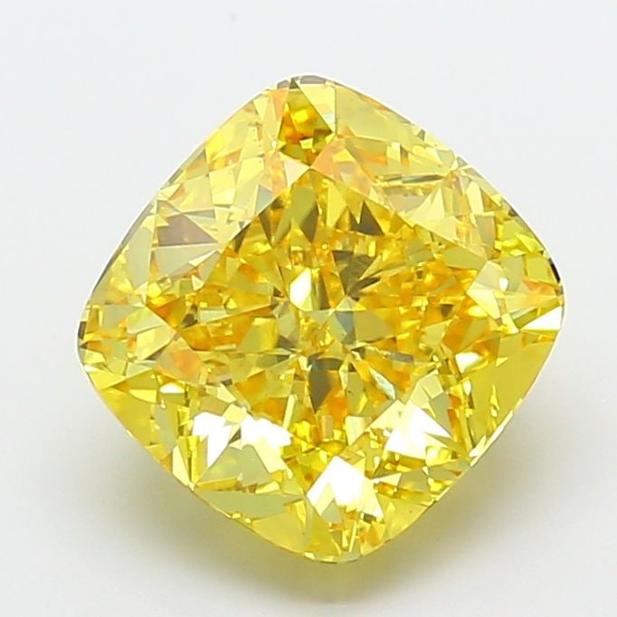 Loose Diamond - CUSHION MODIFIED 6.05ct Fancy Vivid Yellow VS1: Loose Diamond - CUSHION MODIFIED 6.05ct Fancy Vivid Yellow VS1 Source: This is a real non-mined Diamond that has been grown in a lab Shape: CUSHION MODIFIED Carats: 6.05 Color: Fancy Vivid Yellow Cert