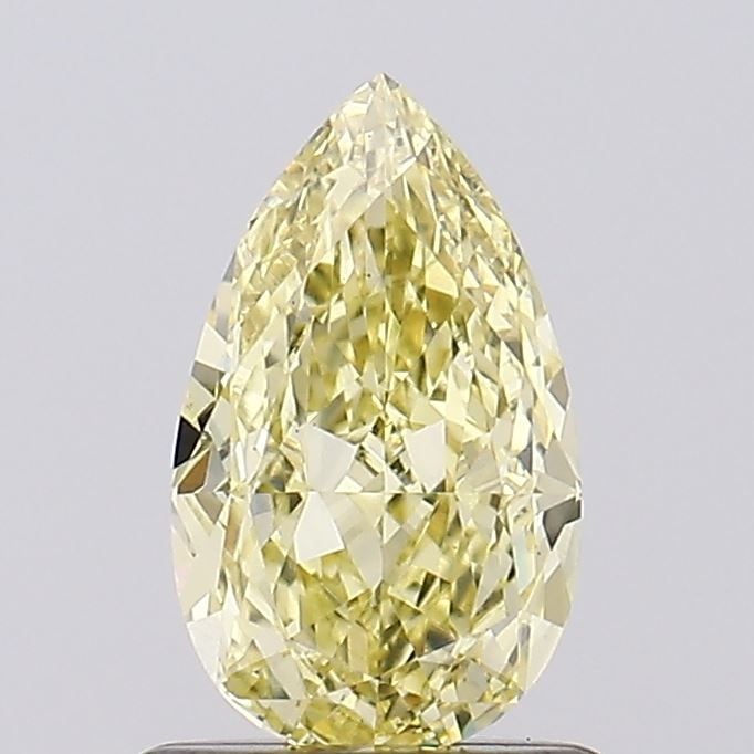 Loose Diamond - PEAR 1.02ct Fancy Intense Yellow VS1: Loose Diamond - PEAR 1.02ct Fancy Intense Yellow VS1 Source: This is a real non-mined Diamond that has been grown in a lab Shape: PEAR Carats: 1.02 Color: Fancy Intense Yellow Certification: IGI Video