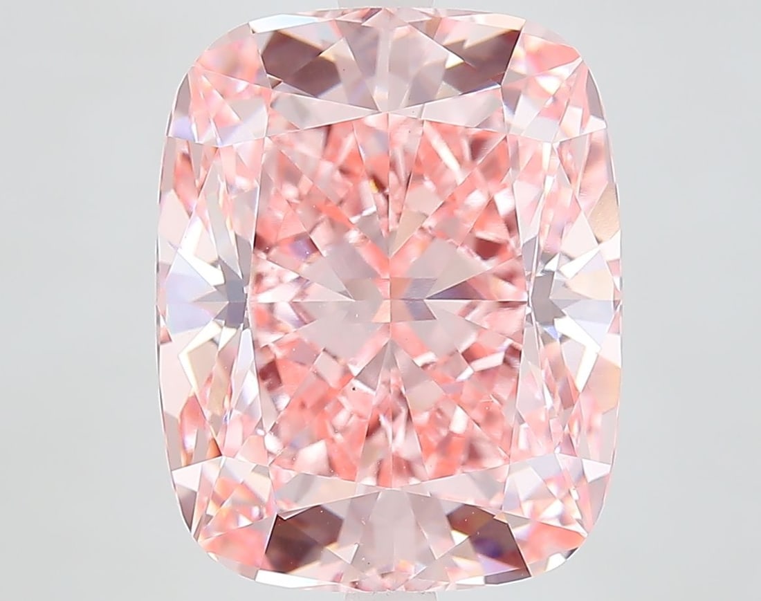 Loose Diamond - CUSHION MODIFIED 8.08ct Fancy Vivid Pink VS1: Loose Diamond - CUSHION MODIFIED 8.08ct Fancy Vivid Pink VS1 Source: This is a real non-mined Diamond that has been grown in a lab Shape: CUSHION MODIFIED Carats: 8.08 Color: Fancy Vivid Pink Certific