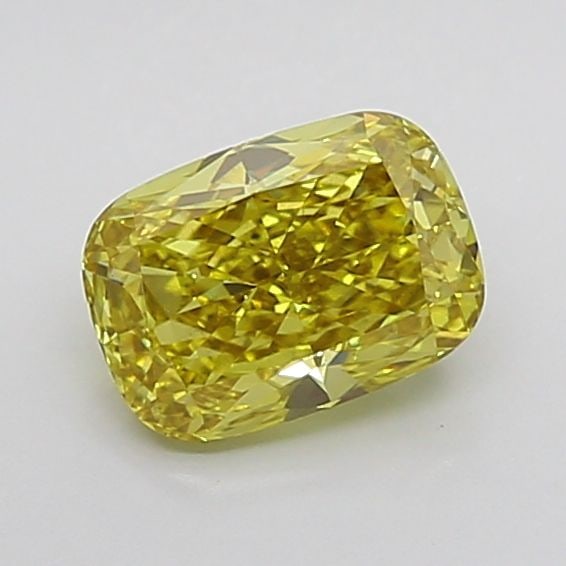 Loose Diamond - CUSHION BRILLIANT 1.61ct Fancy Intense Gray Yellow VS1: Loose Diamond - CUSHION BRILLIANT 1.61ct Fancy Intense Gray Yellow VS1 Source: This is a real non-mined Diamond that has been grown in a lab Shape: CUSHION BRILLIANT Carats: 1.61 Color: Fancy Intense