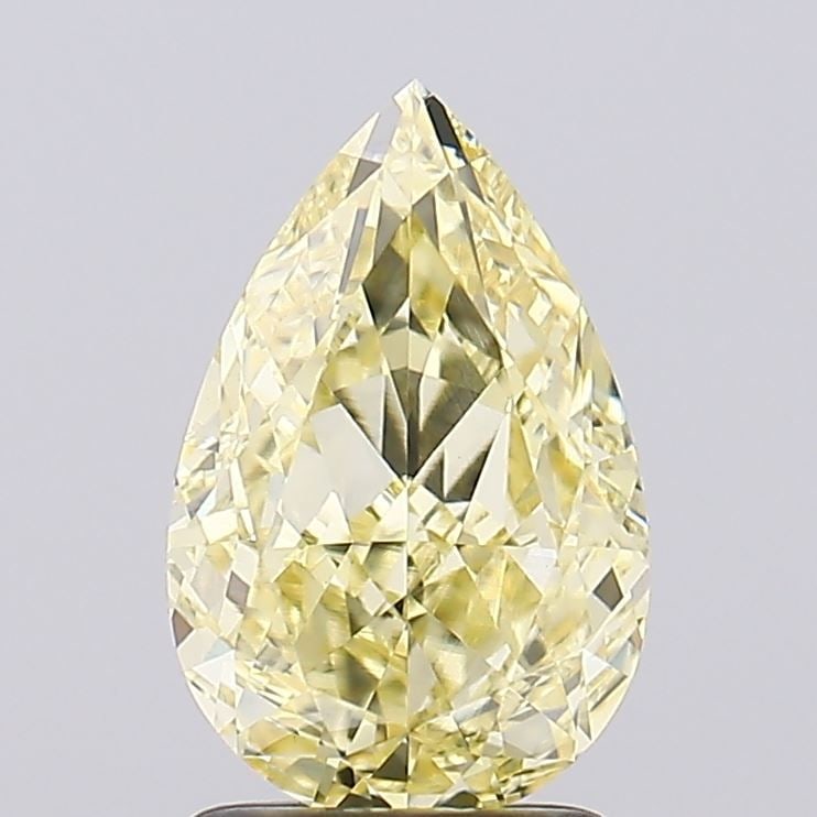 Loose Diamond - PEAR 2.09ct Fancy Yellow VVS2: Loose Diamond - PEAR 2.09ct Fancy Yellow VVS2 Source: This is a real non-mined Diamond that has been grown in a lab Shape: PEAR Carats: 2.09 Color: Fancy Yellow Certification: IGI Video: Video Link