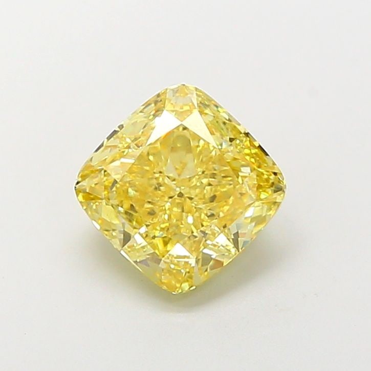 Loose Diamond - CUSHION MODIFIED 2.52ct Fancy Intense Yellow VS1: Loose Diamond - CUSHION MODIFIED 2.52ct Fancy Intense Yellow VS1 Source: This is a real non-mined Diamond that has been grown in a lab Shape: CUSHION MODIFIED Carats: 2.52 Color: Fancy Intense Yellow 