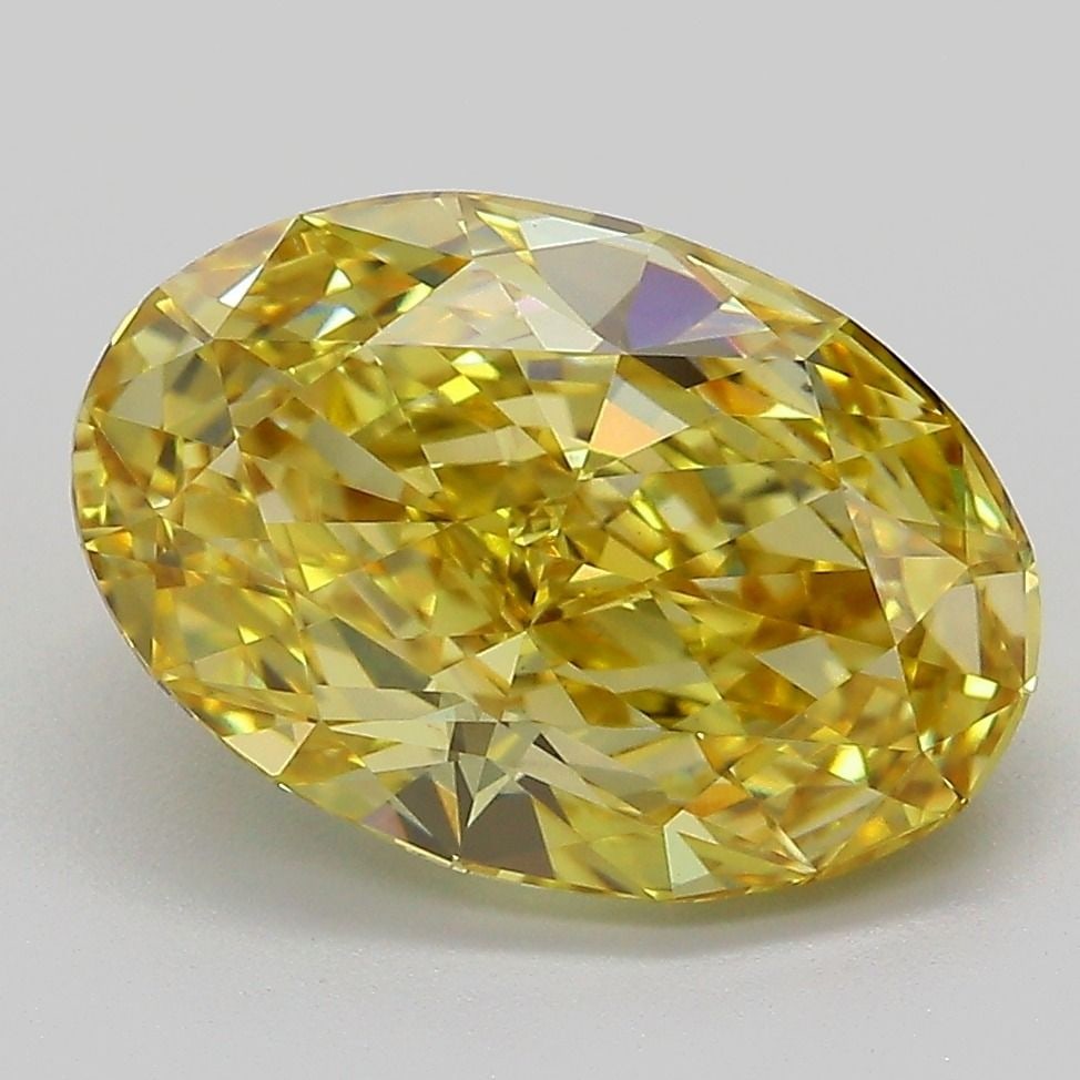 Loose Diamond - OVAL 4.04ct Fancy Intense Yellow VS1: Loose Diamond - OVAL 4.04ct Fancy Intense Yellow VS1 Source: This is a real non-mined Diamond that has been grown in a lab Shape: OVAL Carats: 4.04 Color: Fancy Intense Yellow Certification: IGI Video