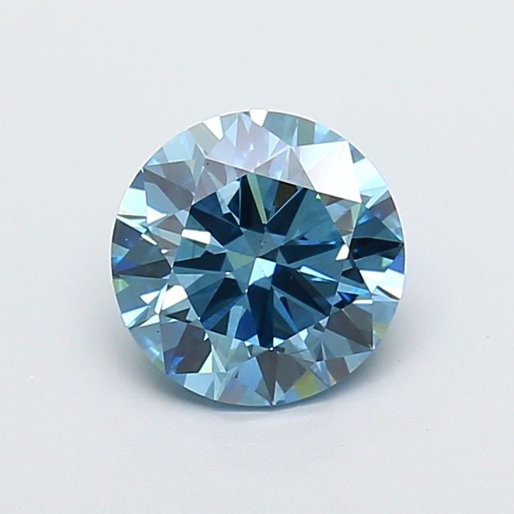Ideal Loose Diamond - ROUND 2.06ct Fancy Vivid Blue VS1: Ideal Loose Diamond - ROUND 2.06ct Fancy Vivid Blue VS1 Source: This is a real non-mined Diamond that has been grown in a lab Shape: ROUND Carats: 2.06 Color: Fancy Vivid Blue Certification: IGI Video