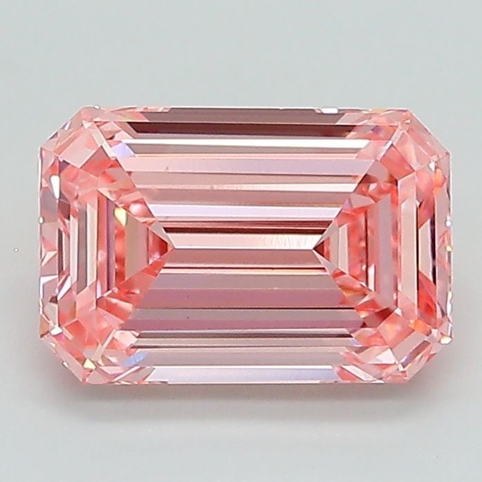 Loose Diamond - EMERALD 1.67ct Fancy Vivid Pink VVS2: Loose Diamond - EMERALD 1.67ct Fancy Vivid Pink VVS2 Source: This is a real non-mined Diamond that has been grown in a lab Shape: EMERALD Carats: 1.67 Color: Fancy Vivid Pink Certification: IGI Video: