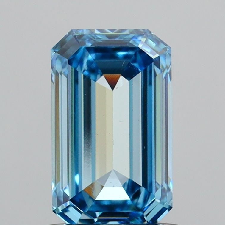 Loose Diamond - EMERALD 1.08ct Fancy Vivid Blue VS1: Loose Diamond - EMERALD 1.08ct Fancy Vivid Blue VS1 Source: This is a real non-mined Diamond that has been grown in a lab Shape: EMERALD Carats: 1.08 Color: Fancy Vivid Blue Certification: IGI Video: