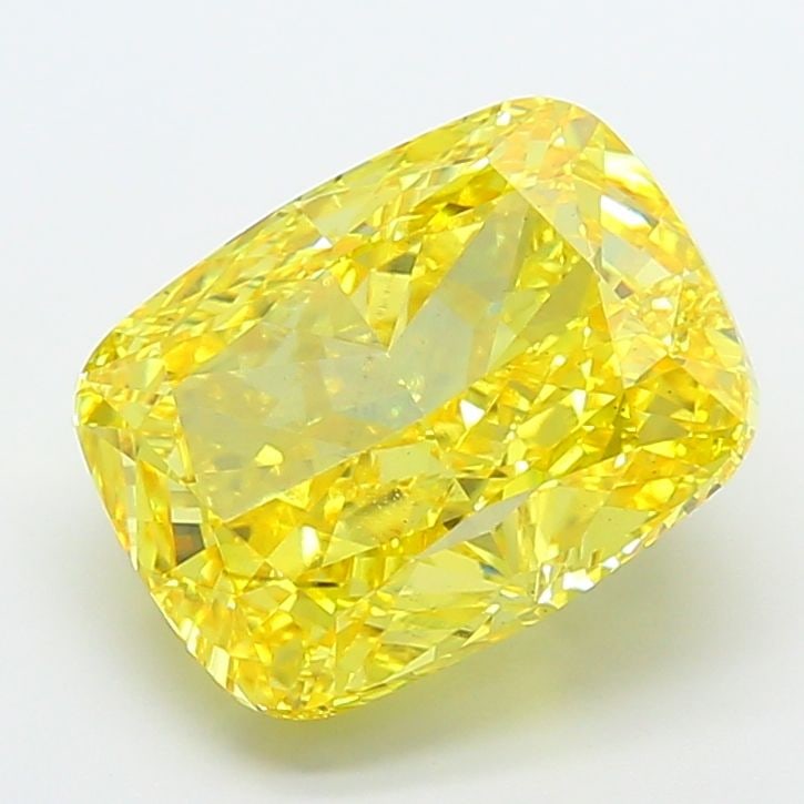 Loose Diamond - CUSHION MODIFIED 9.03ct Fancy Vivid Yellow VS2: Loose Diamond - CUSHION MODIFIED 9.03ct Fancy Vivid Yellow VS2 Source: This is a real non-mined Diamond that has been grown in a lab Shape: CUSHION MODIFIED Carats: 9.03 Color: Fancy Vivid Yellow Cert