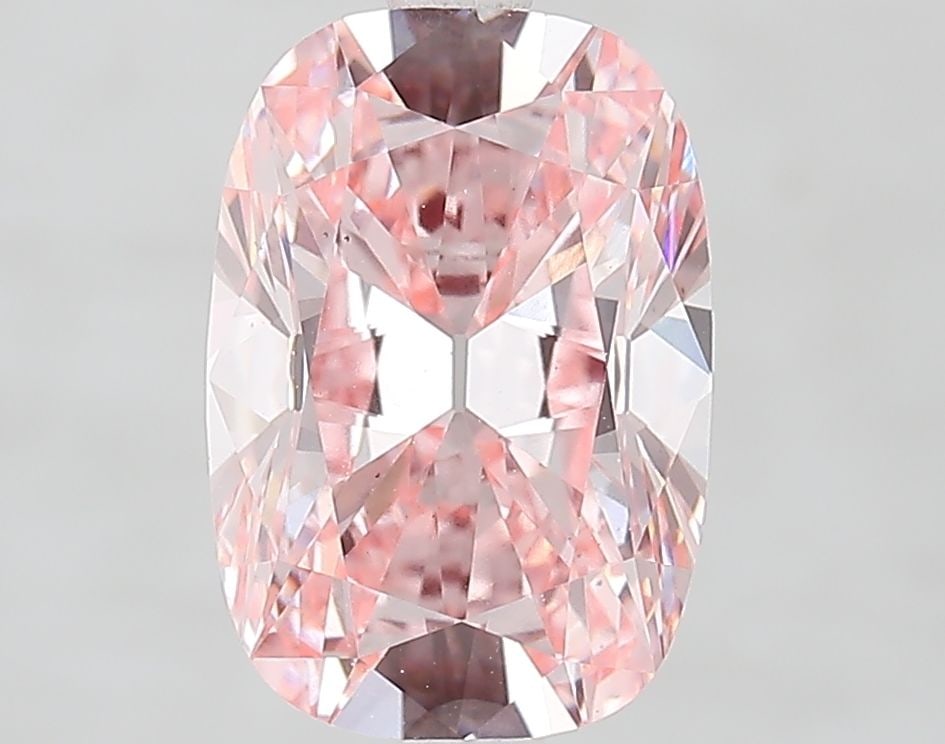 Loose Diamond - CUSHION BRILLIANT 3.14ct Fancy Vivid Pink VS1: Loose Diamond - CUSHION BRILLIANT 3.14ct Fancy Vivid Pink VS1 Source: This is a real non-mined Diamond that has been grown in a lab Shape: CUSHION BRILLIANT Carats: 3.14 Color: Fancy Vivid Pink Certif