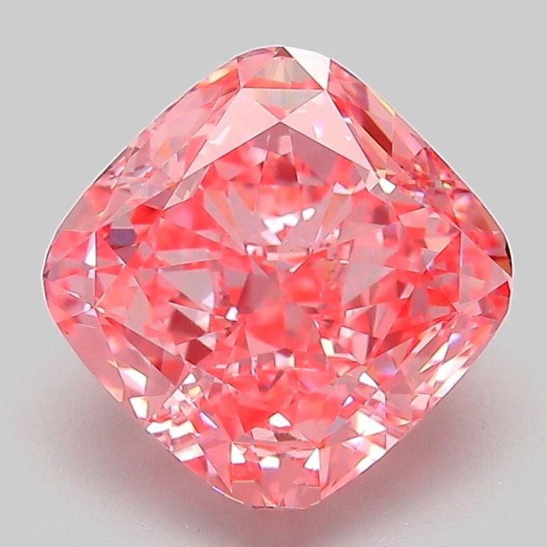 Loose Diamond - CUSHION MODIFIED 3.09ct Fancy Vivid Pink VVS2: Loose Diamond - CUSHION MODIFIED 3.09ct Fancy Vivid Pink VVS2 Source: This is a real non-mined Diamond that has been grown in a lab Shape: CUSHION MODIFIED Carats: 3.09 Color: Fancy Vivid Pink Certifi