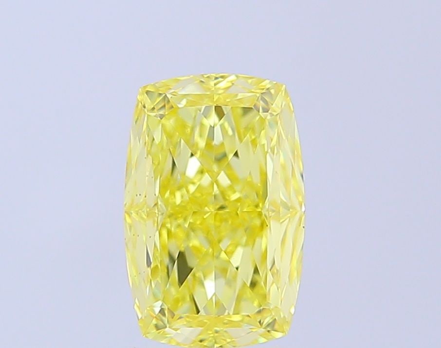 Loose Diamond - CUSHION MODIFIED 3.02ct Fancy Vivid Yellow VS2: Loose Diamond - CUSHION MODIFIED 3.02ct Fancy Vivid Yellow VS2 Source: This is a real non-mined Diamond that has been grown in a lab Shape: CUSHION MODIFIED Carats: 3.02 Color: Fancy Vivid Yellow Cert